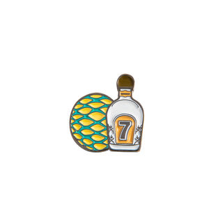 Pin Botella con Agave